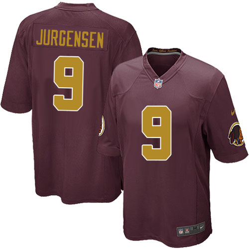 Men's Game Sonny Jurgensen Nike Jersey Burgundy Red Alternate - #9 80th Anniversary NFL Washington Redskins